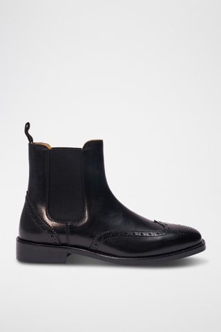 Leren Chelsea Boots - Zwart