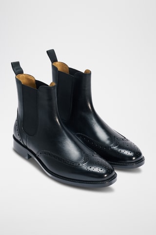 Leren Chelsea Boots - Zwart