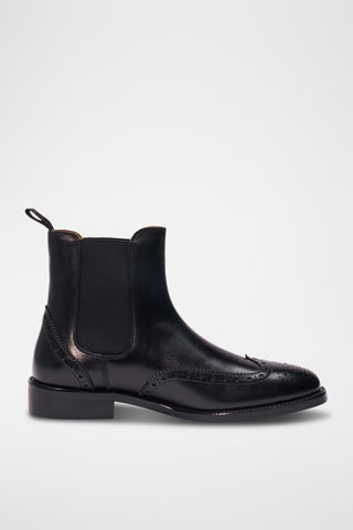 Leren Chelsea Boots - Zwart