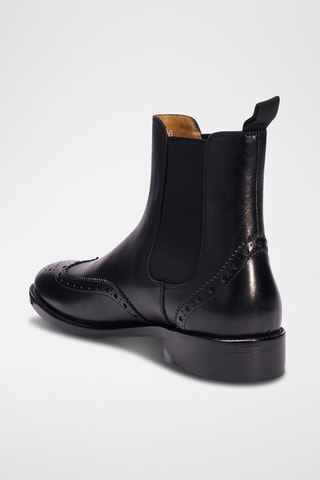 Leren Chelsea Boots - Zwart