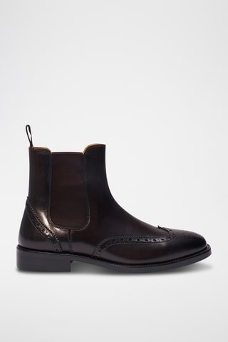 Leren Chelsea Boots - Bruin
