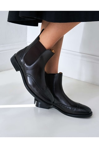 Leren Chelsea Boots - Bruin