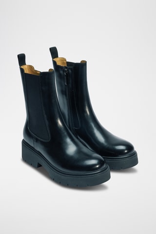 Leren Chelsea Boots - Zwart