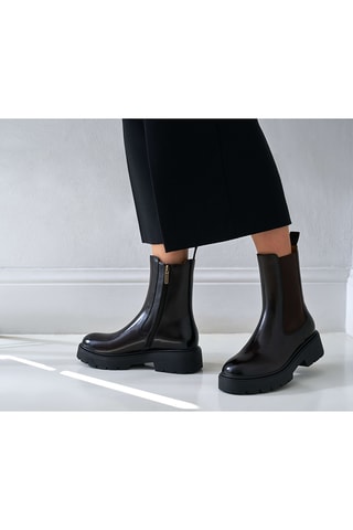 Leren Chelsea Boots - Bruin
