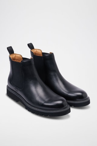 Leren Chelsea Boots Regular - Zwart