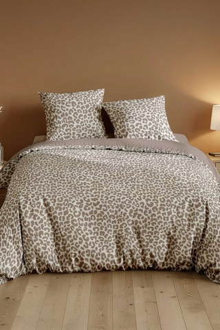 Parure de couette en coton 42 fils/cm² Wild - Beige