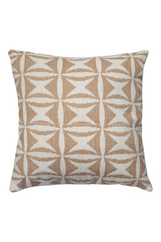 Coussin Jacquard - Beige - 45 x 45 cm