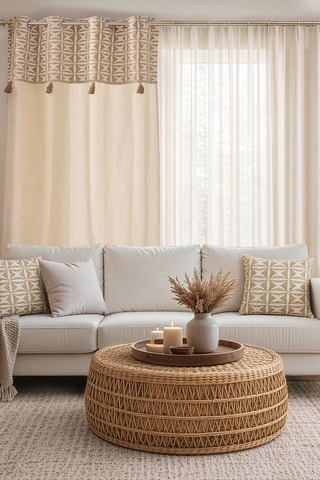 Rideau Neirobi  - Beige - 140 x 240 cm