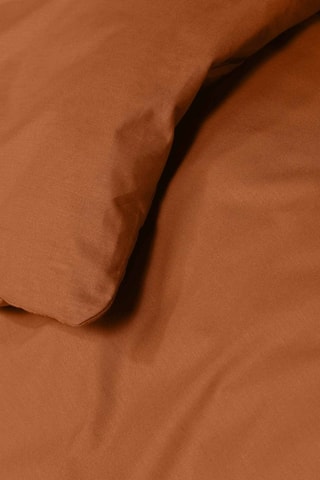 Housse de couette en coton 57 fils/cm² Lina - Caramel