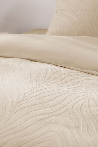 Parure de couette en coton 57 fils/cm² Zanoa - Sable