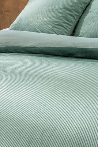 Parure de couette en velours Casual - Vert