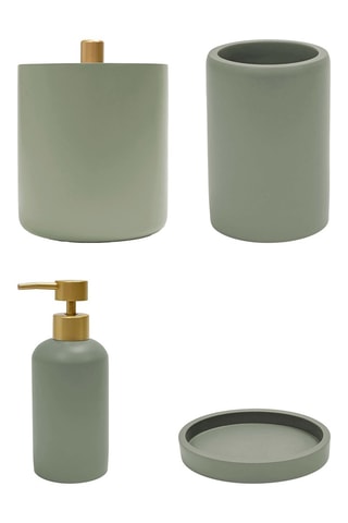 Distributeur de savon, Gobelet, Porte-savon et Pot à cotons Niagara - Vert