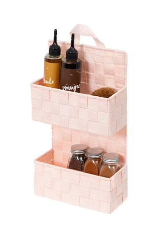 Panier suspendu Bristol - 21 x 9 x 37 cm - Rose