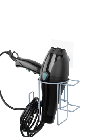 Soporte para secador mural Grena - 26 cm - Azul