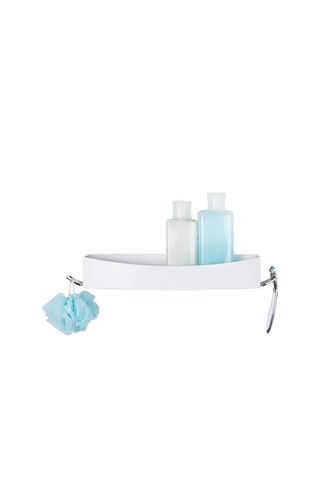 Etagère de douche murale 44 x 10,6 x 7 cm - Blanc