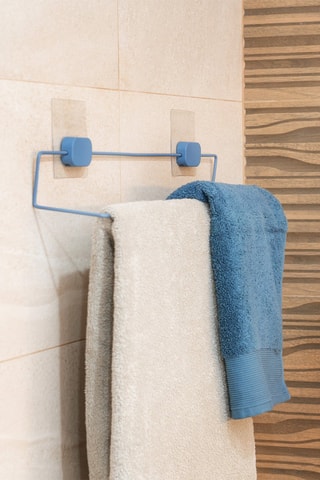Porte-serviettes mural Grena 50 x 9 x 6 cm - Bleu