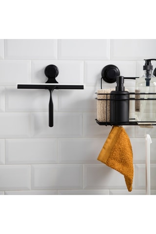 Raclette de douche Bestlock - 25,4 x 5,5 x 23,5 cm - Noir