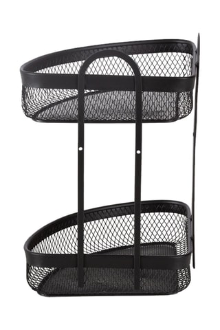 Etagère d'angle de douche - Noir