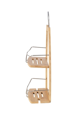 Etagère de douche en bambou - 27 x 16 x 61 cm