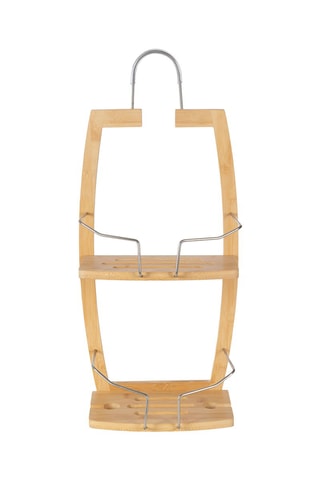 Etagère de douche en bambou - 27 x 16 x 61 cm