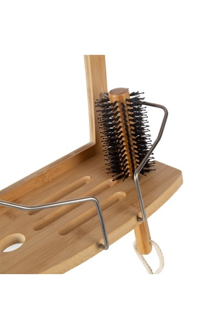 Etagère de douche en bambou - 27 x 16 x 61 cm