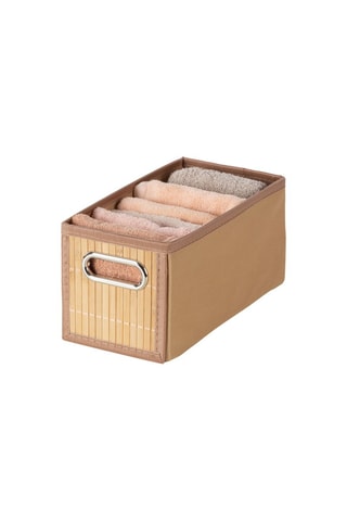 Cesta de organización de bambú - 31 x 15 x 15 cm