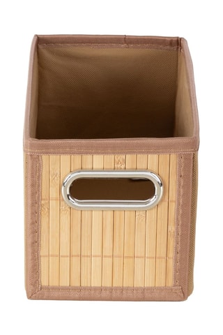 Cesta de organización de bambú - 31 x 15 x 15 cm