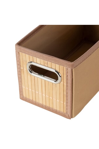 Cesta de organización de bambú - 31 x 15 x 15 cm