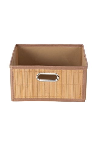 Cesta de organización de bambú - 31 x 31 x 15 cm
