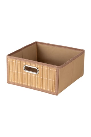 Cesta de organización de bambú - 31 x 31 x 15 cm