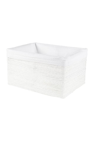 Cesta de organización 36 x 26 x 20 cm - Blanco