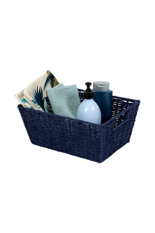 Panier de rangement Etna - 31 x 24 x 14 cm - Bleu