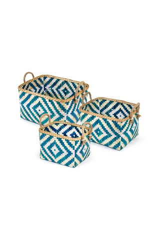 3 boîtes de rangement Blue Edition - 125 l - Rose