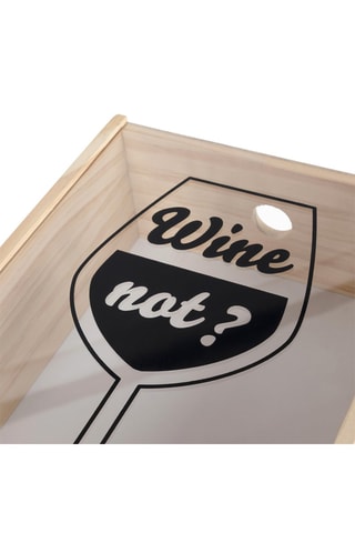 Boîte à bouchons en bois de pin Wine Not - Naturel