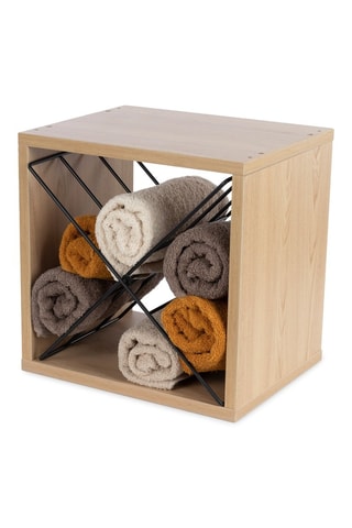 Range bouteilles en bois Copenhagen - 12 bouteilles - 36,5 x 29 x 36,3 cm