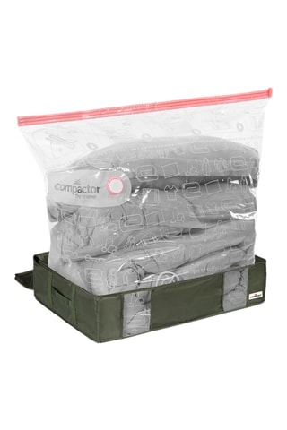 Boîte de rangement sous vide semi-rigide Ecologik - 65 x 45 x 15,5 cm - Kaki