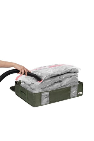Boîte de rangement sous vide semi-rigide Ecologik - 65 x 45 x 15,5 cm - Kaki