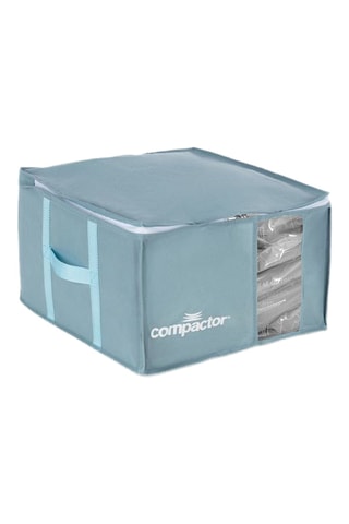 Housse de rangement semi-rigide sous vide Pastel - 42 x 40 x 25 cm - Bleu