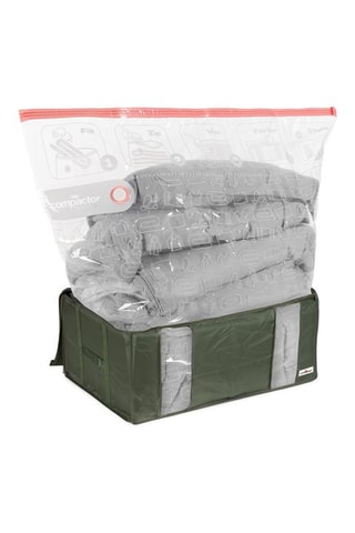 Boîte de rangement sous vide semi-rigide Ecologik - 65 x 45 x 27 cm - Kaki
