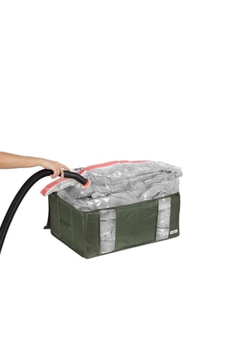 Boîte de rangement sous vide semi-rigide Ecologik - 65 x 45 x 27 cm - Kaki
