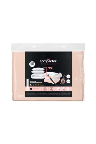 Housse de rangement semi-rigide sous vide Pink Edition - 65 x 50 x 15,5 cm - Rose