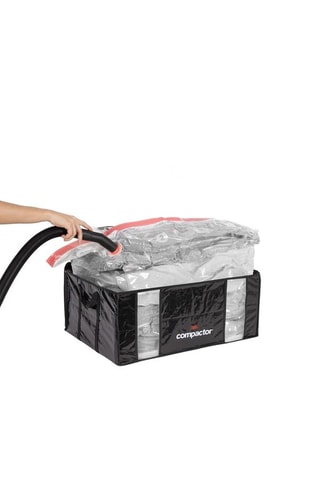 Boîte de rangement sous vide semi-rigide Black Edition - 65 x 45 x 27 cm - Noir