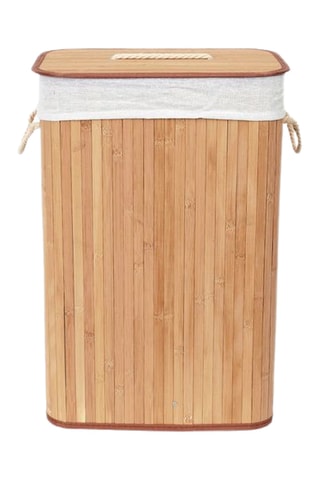 Panier à linge en bambou - 40 x 30 x 60 cm - Naturel