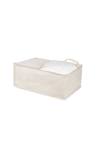 2 x Sac de rangement couette Nancy - 70 x 50 x 30 - Beige
