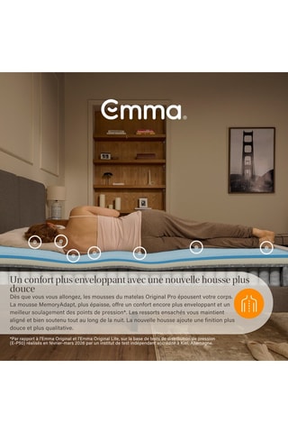Matelas Emma Original Pro - 27 cm - 80 x 200 cm