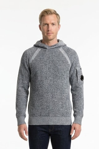 Jersey de lana con capucha - Gris