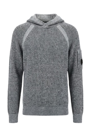 Jersey de lana con capucha - Gris