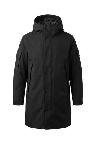 Parka con capucha - Negro