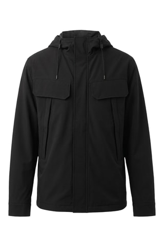 Chaqueta con capucha - Negro
