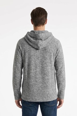 Jersey de lana y cachemir con capucha - Gris